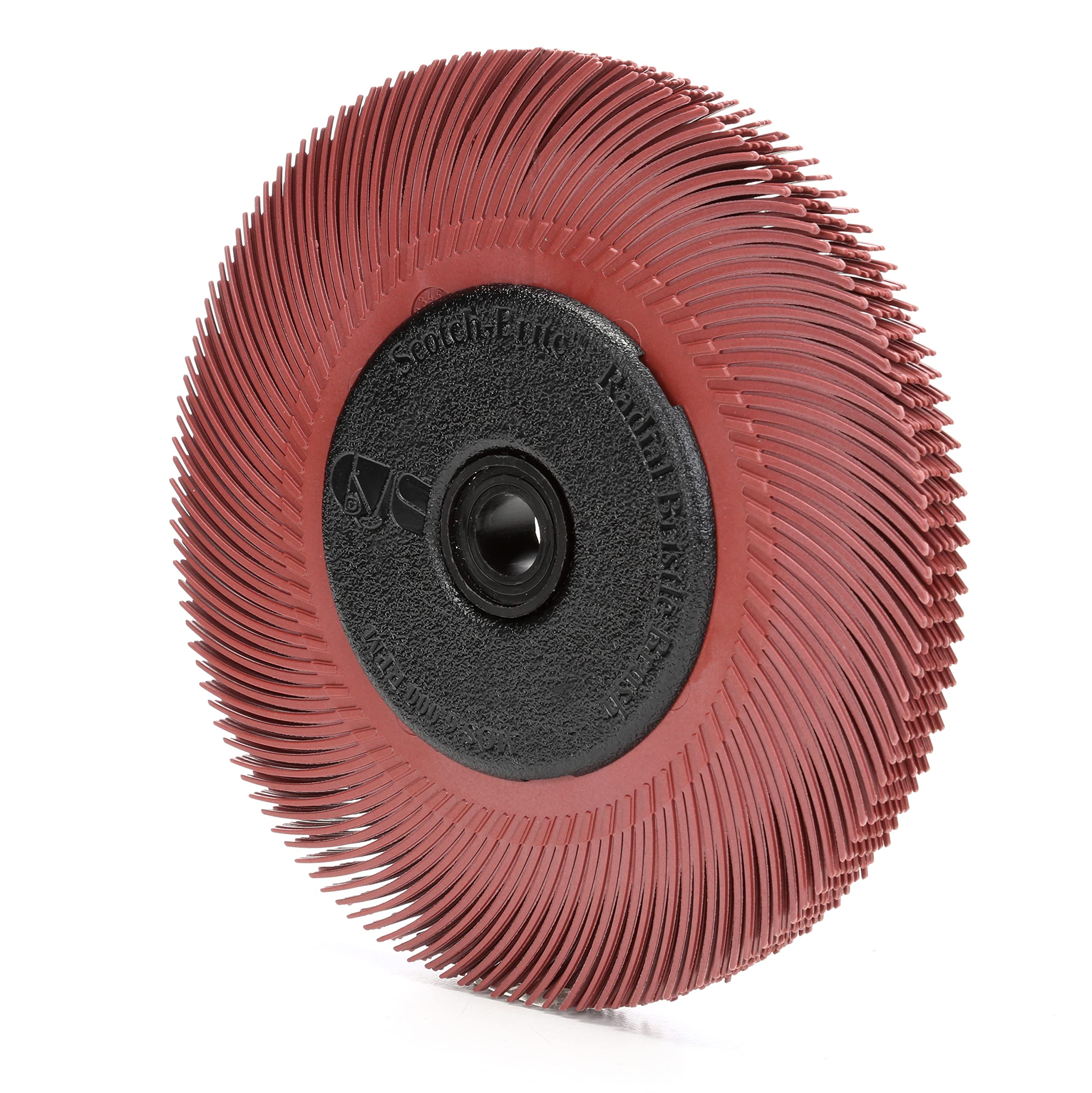 scotch-brite (TM) con setole radiale, ossido di alluminio, 6000 rpm, 6 diameter x 7/16 larghezza, 200 (confezione da 1)