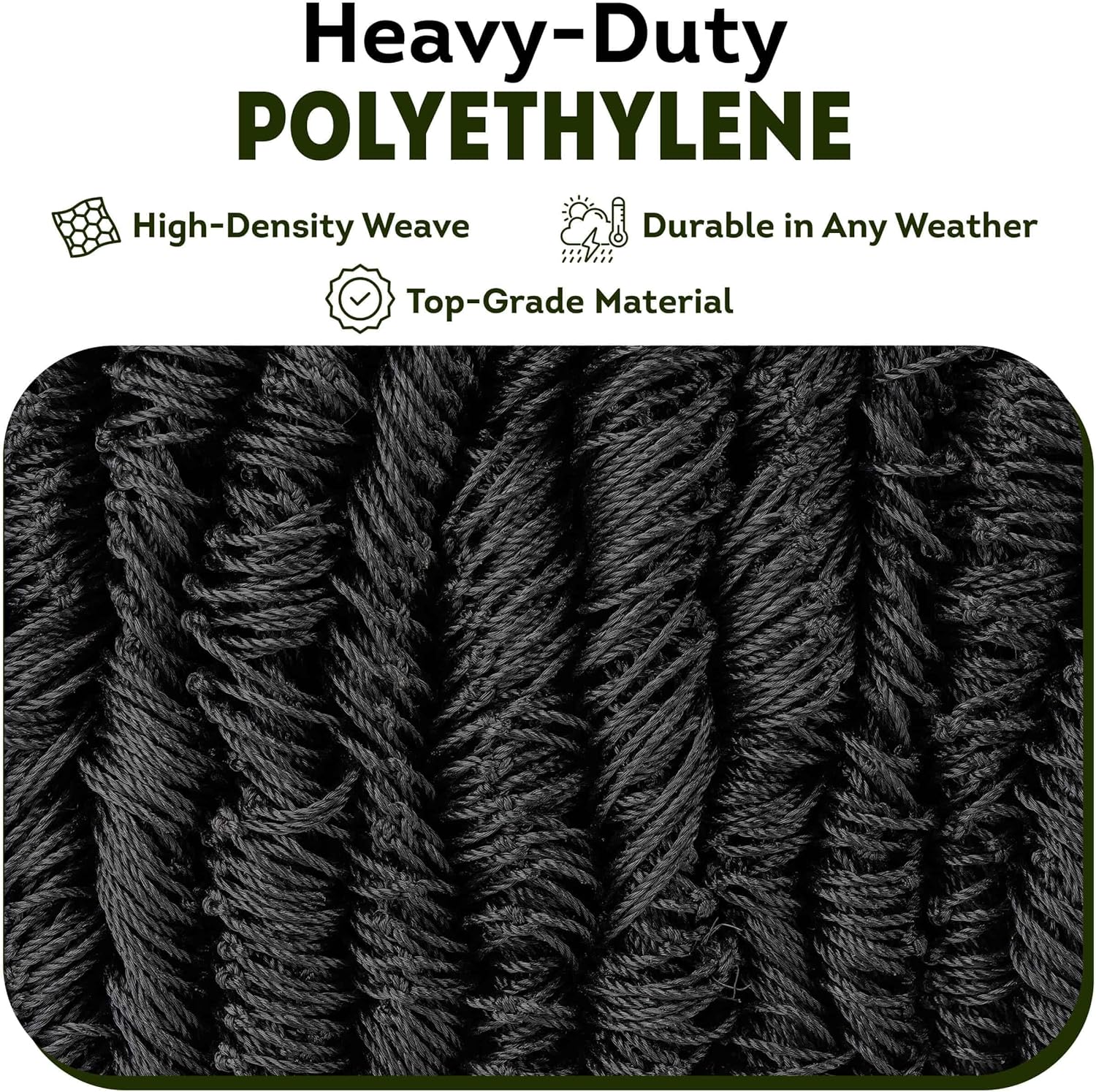 Heavy Duty Bird Netting for Chicken Coops & Runs | Keep Hawks, Birds & Predators Away | Hawk Netting 1.5 mm Thickness - Mesh 2"x2" | Aviary Net (25 x 25 ft)