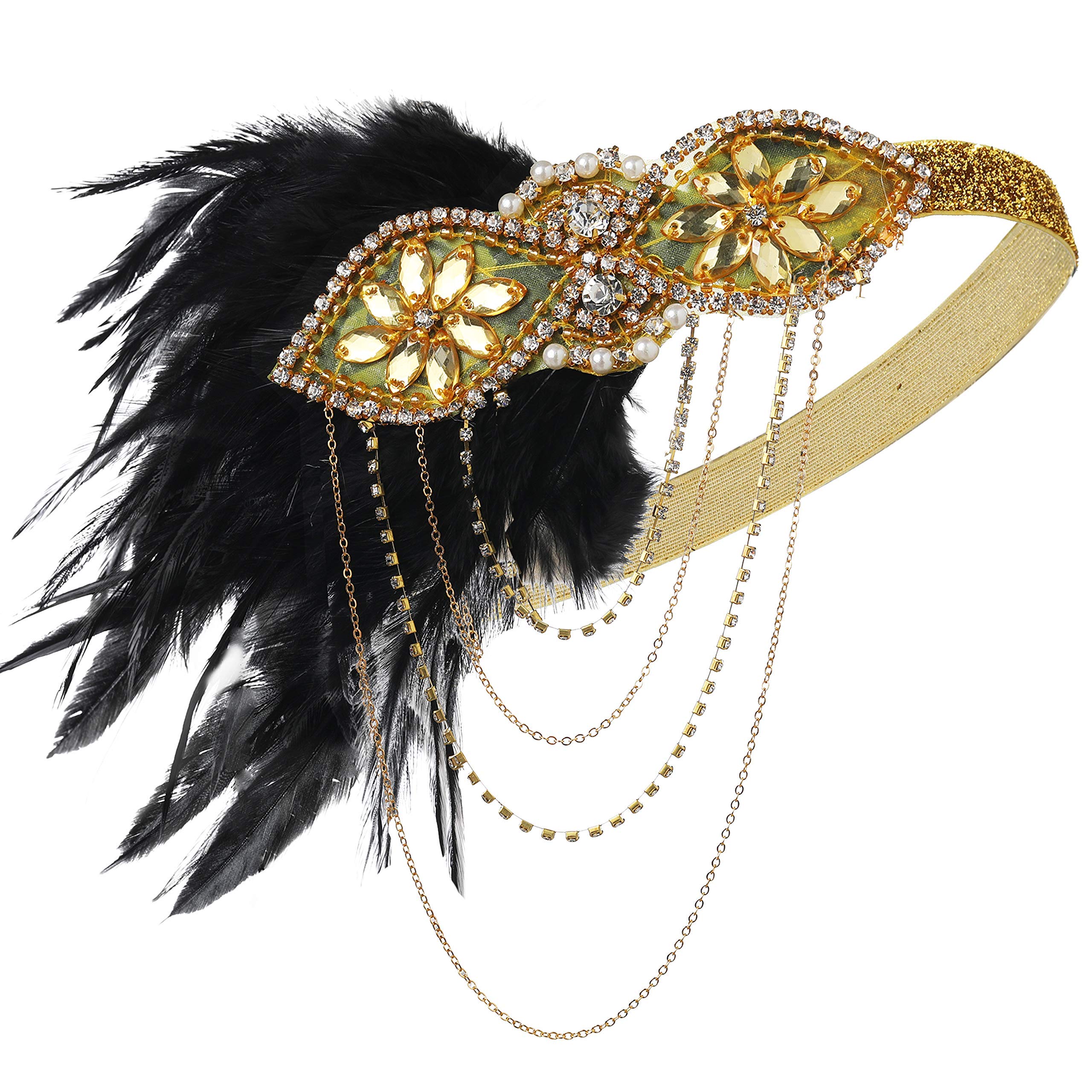 BABEYOND 1920 Flapper Robe Charleston à Sequins Robe soirée Frange Paillettée Style années 20 pour Great Gatsby Party, Bal, Soirée, Cocktail