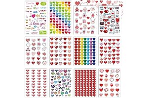 Kortes Valentine's Day Heart Stickers