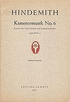 Algopix Similar Product 9 - Paul Hindemith  Kammermusik No 6 Op