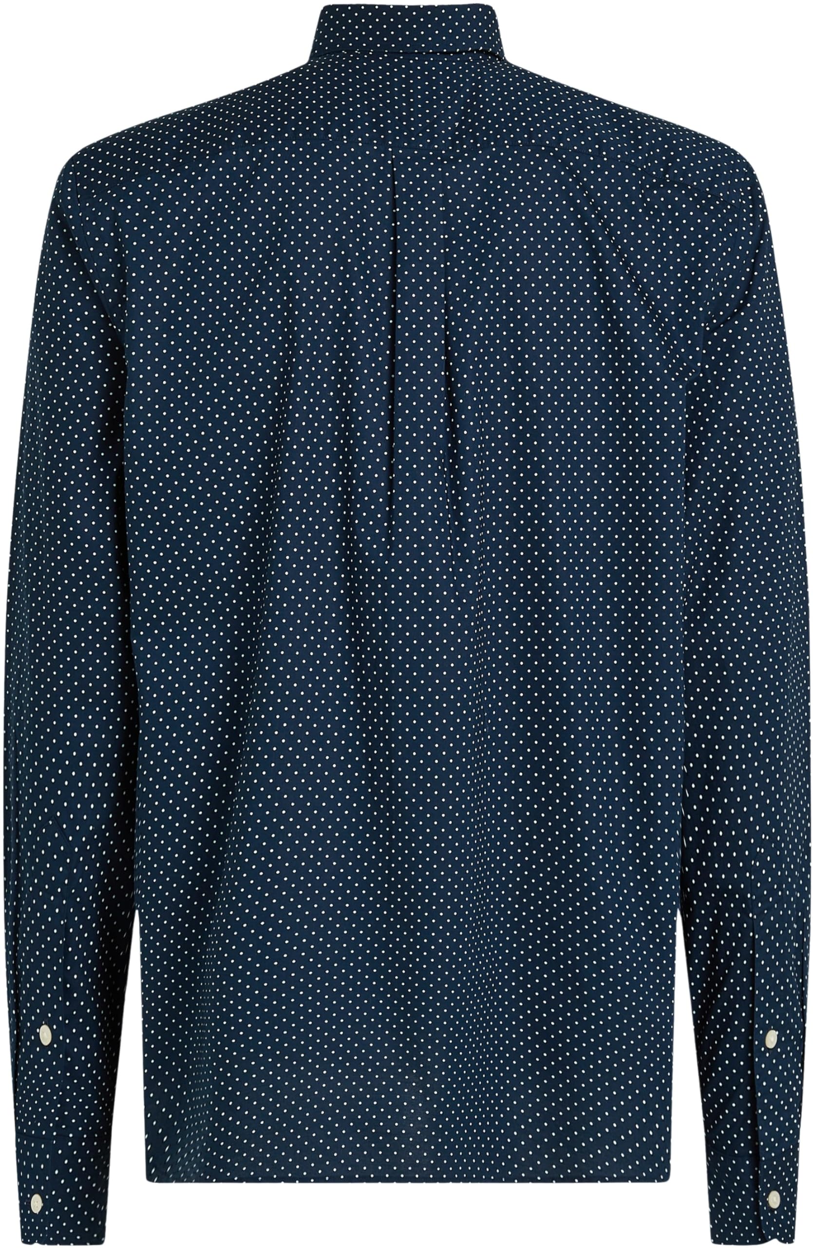 Tommy Hilfiger Uomo Camicia Flex Poplin Polka DOT Regular Fit
