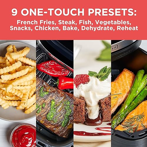 Miniatura 5 de BLACK+DECKER Freidora de aire Purifry de 2 cuartos de galón, sabor frito crujiente sin grasa, además de hornear, deshidrata y mantiene la comida