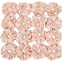 Vista 25 de Coleteros de satén para el cabello: lindos y grandes sujetadores de cola de caballo para cabello grueso y rizado - lazos para el cabello sin