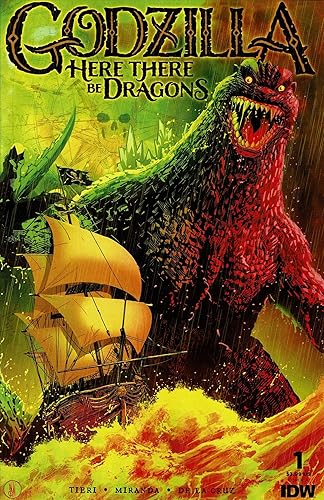 Godzilla Here There Be Dragons #1A VFNM IDW cómic