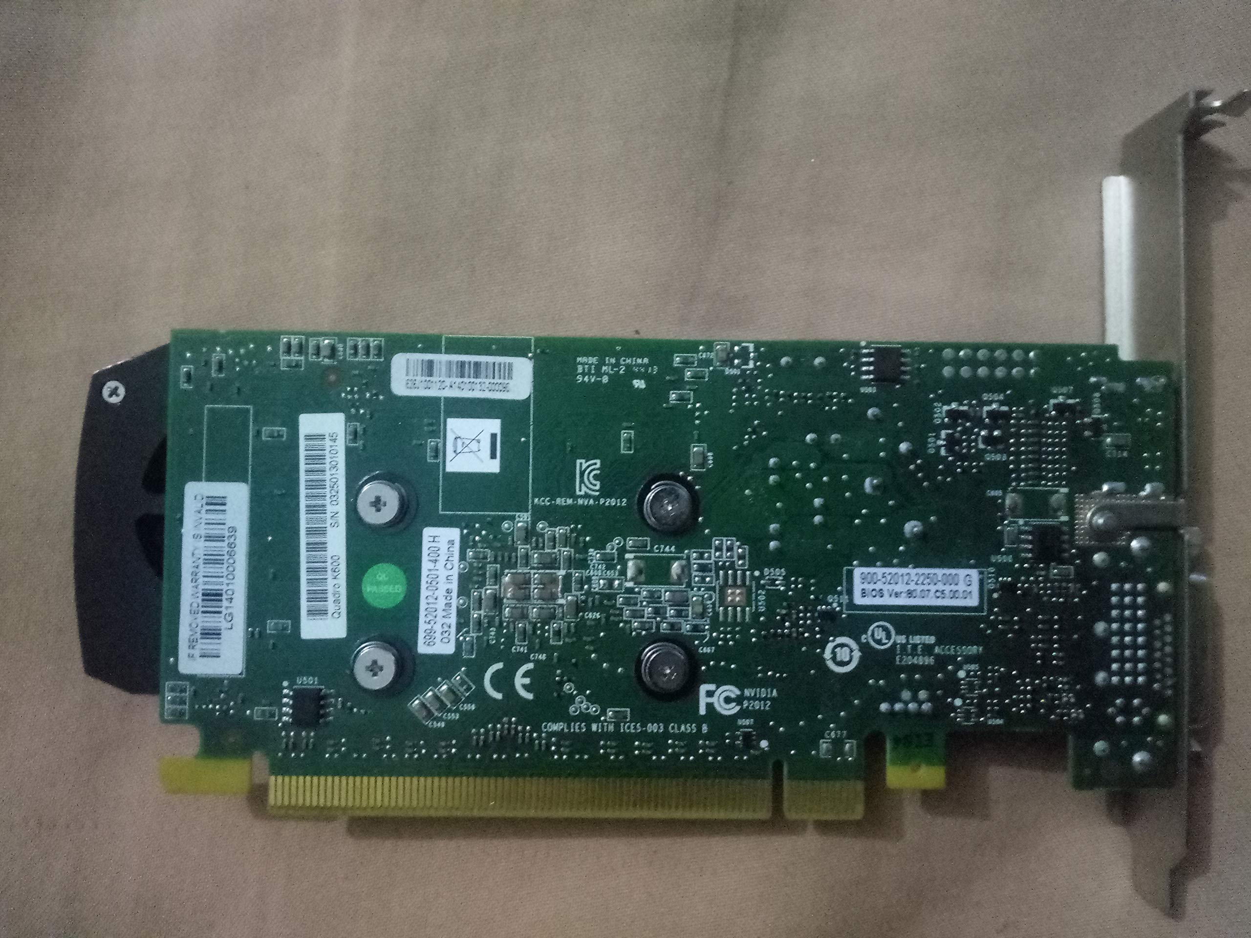 Amazon | 4 K NVIDIA QUADRO k600グラフィックスカード高プロファイル1