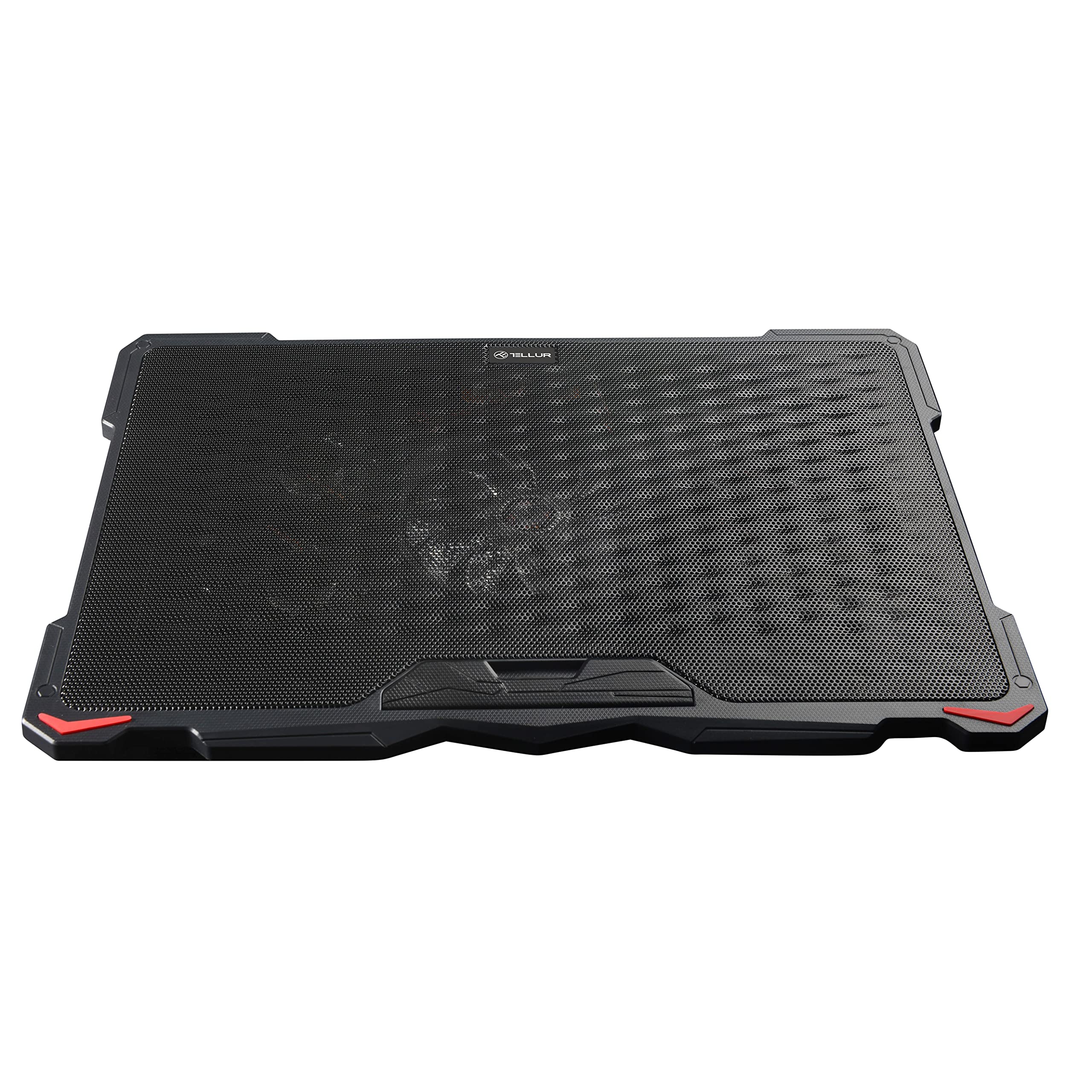 TELLUR Przenośna podstawa chłodzenia komputera, obsługa systemu chłodzenia do notebooków 11''-17,3", MacBook, 5 cichych wentylatorów 1500 obr./min, USB, przenośny wentylator PC, regulowana wysokość