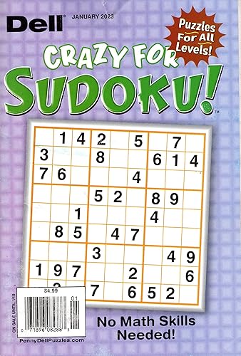 Miniatura 4 de Lot of (3) Dell Crazy for Sudoku! Favorites Collection Puzzle Books Puzzles 2018 2019 2020