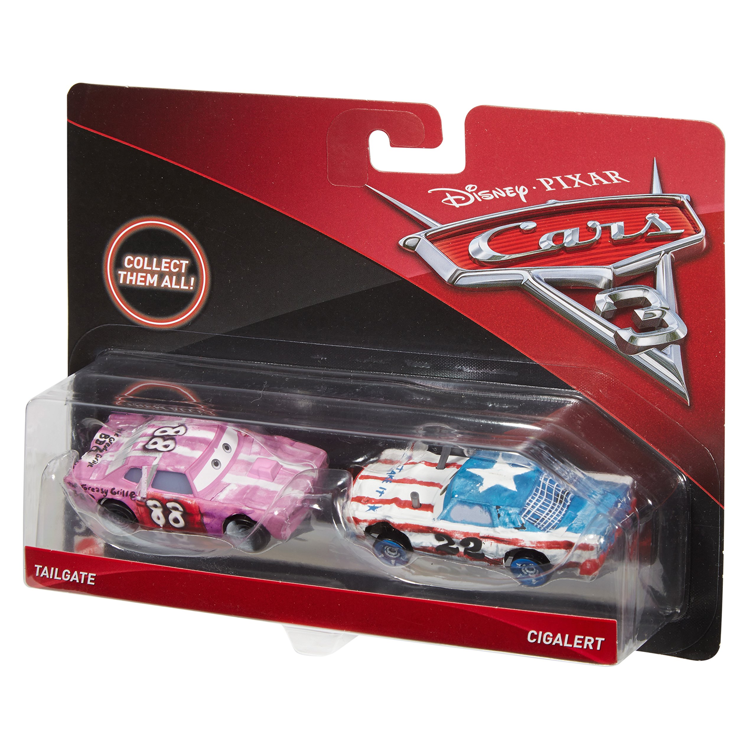 TAILGATE CIGALERT カーズ ミニカー Amazon.com: Disney Car Toys 3 Tailgate & Cig Alert Die-Cast