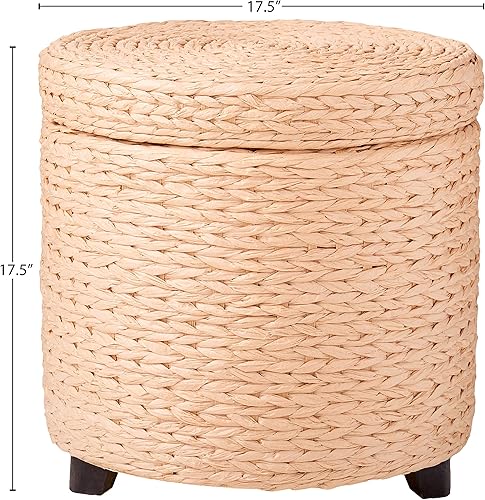 Miniatura 4 de Taburete de fibra tejida Oriental Furniture - Natural