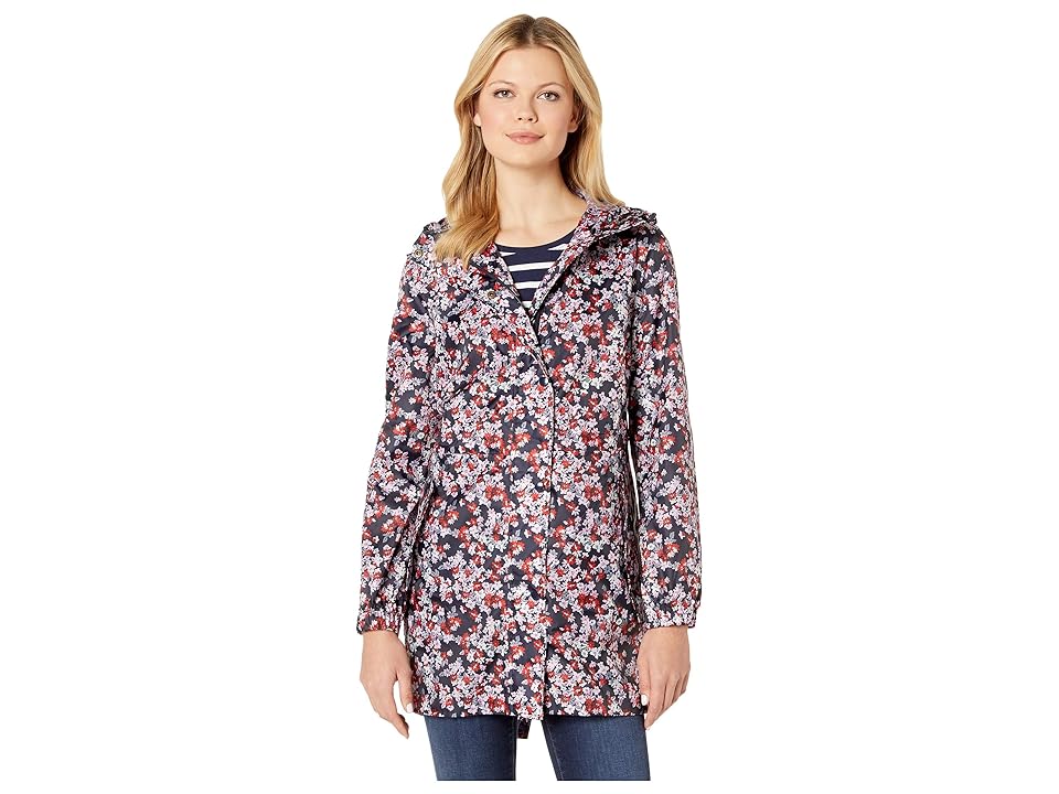 

Joules Golightly - Waterproof Packaway Jacket (Navy Ditsy) Women's Coat
