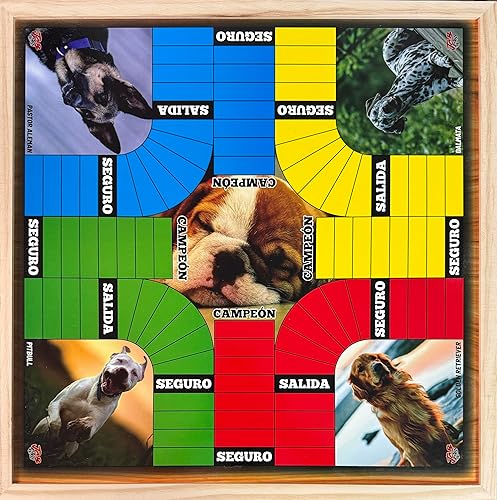 Parchís Colombiano Juego de mesa magnético de lujo, tablero colombiano De Parques Colombiano Magnético Y De Lujo (PerroColombiano)