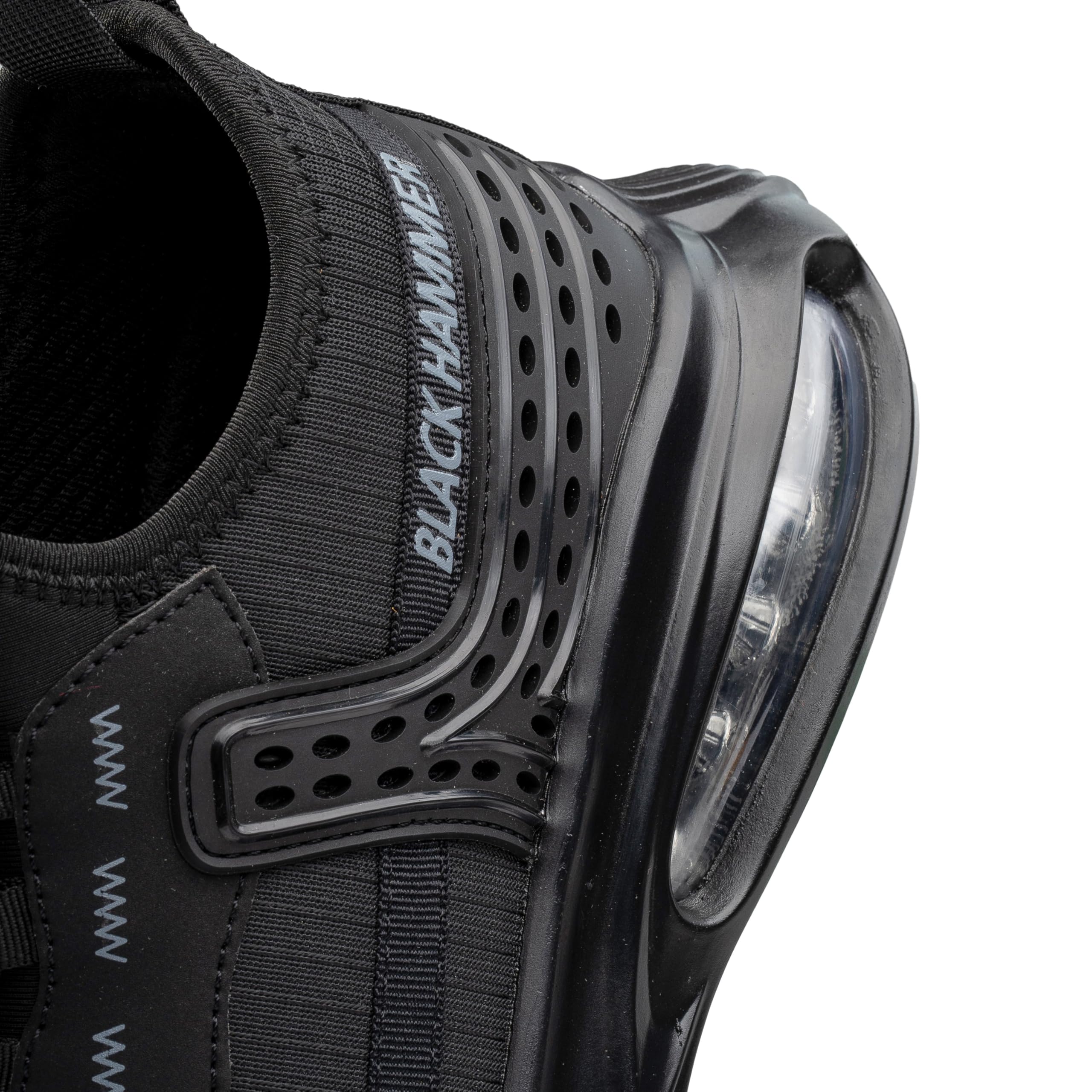 BLACK HAMMER Scarpe da Ginnastica di Sicurezza Leggere Uomo - Comfort con Cuscinetti d'Aria, Scarpe da Lavoro Antiscivolo, Calzature utilitarie Senza Metallo 4499