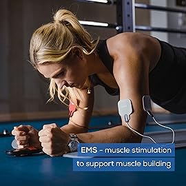 Beurer EM59 Digital 3-in-1 TENS Unit, EMS & Heat Therapy for Pain Relief & Relaxation, Muscle Stimulator with 2 Adjustable Channels, 64 Applications, Timer Function