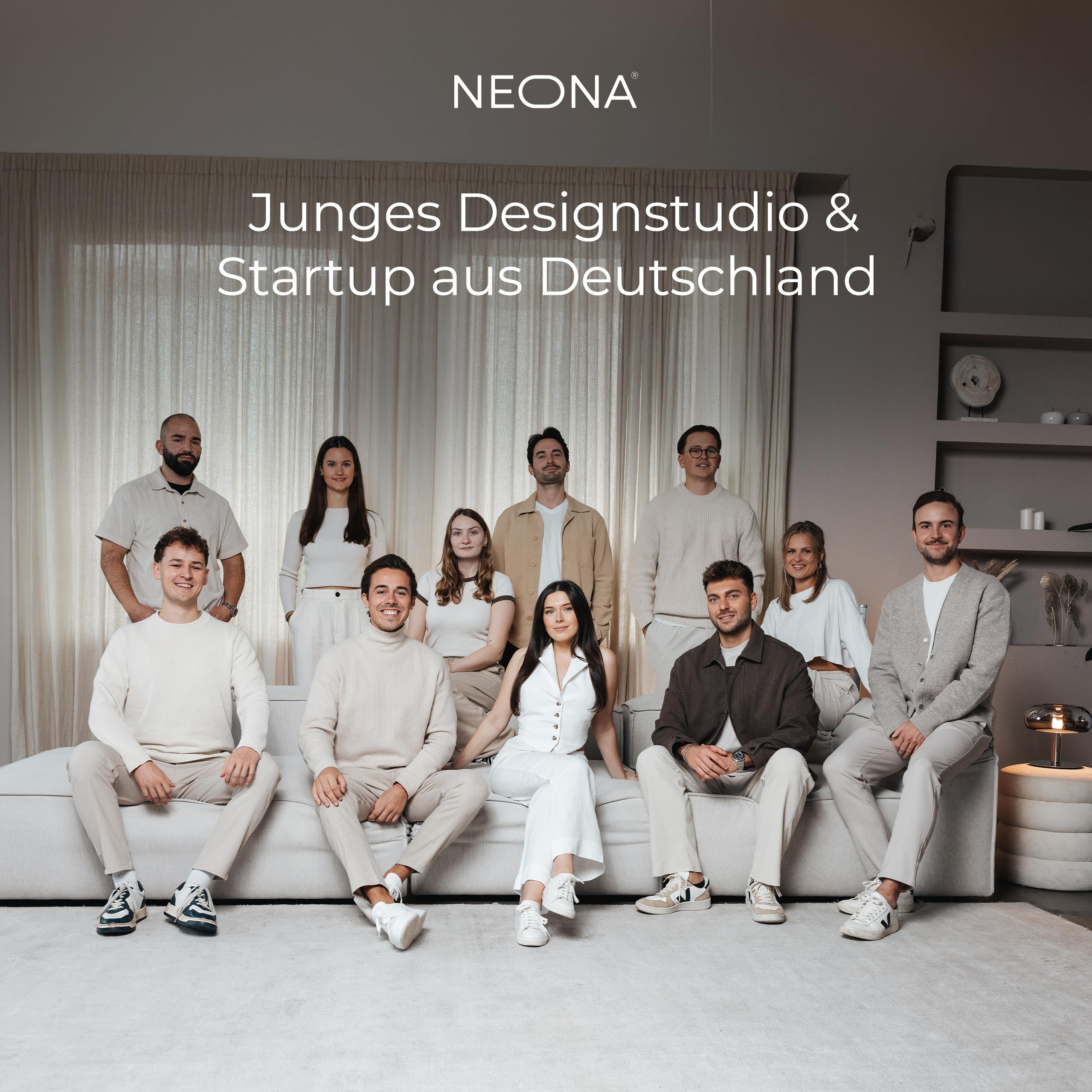 NEONA AVA LED-Tischleuchte (kabellos, Akku + Ladestation) – Touch-Dimmung, IP54 wetterfest, Warmweiß 2700 K, 10 Std. Laufzeit – moderne Ambientebeleuchtung (Rostbraun)