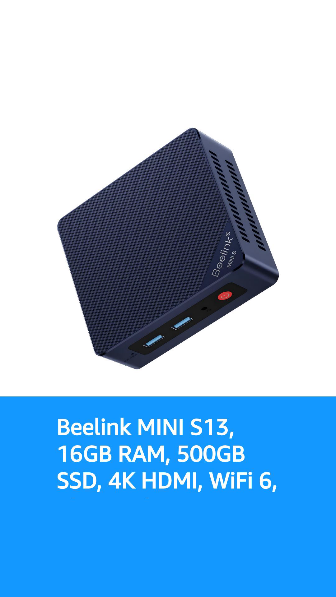 Beelink Mini PC, MINI S12 Intel Twin Lake N100, 4C/4T, Mini