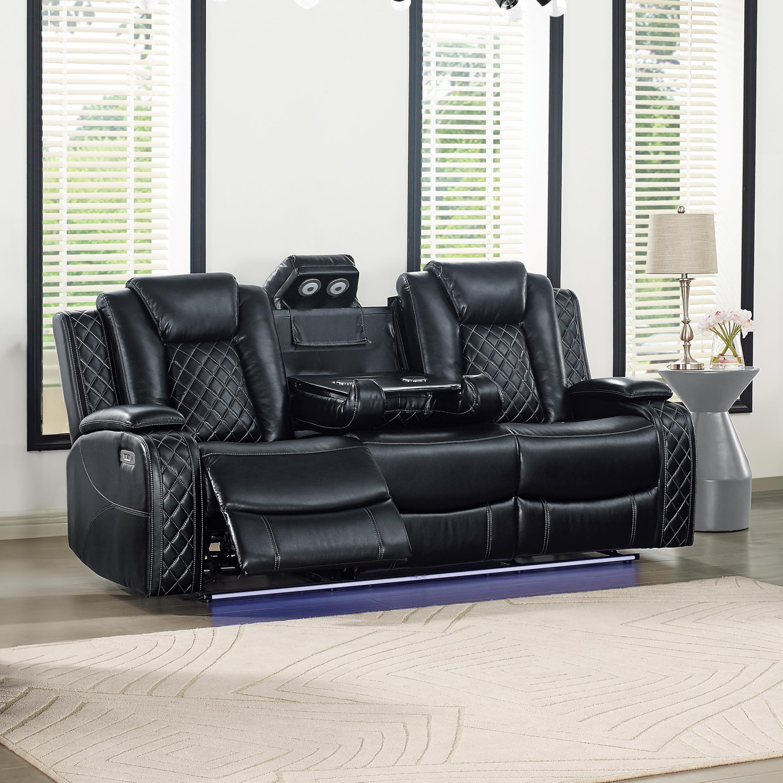 Amazon.com: New Classic Furniture Orion II Faux Leather Power Sofa