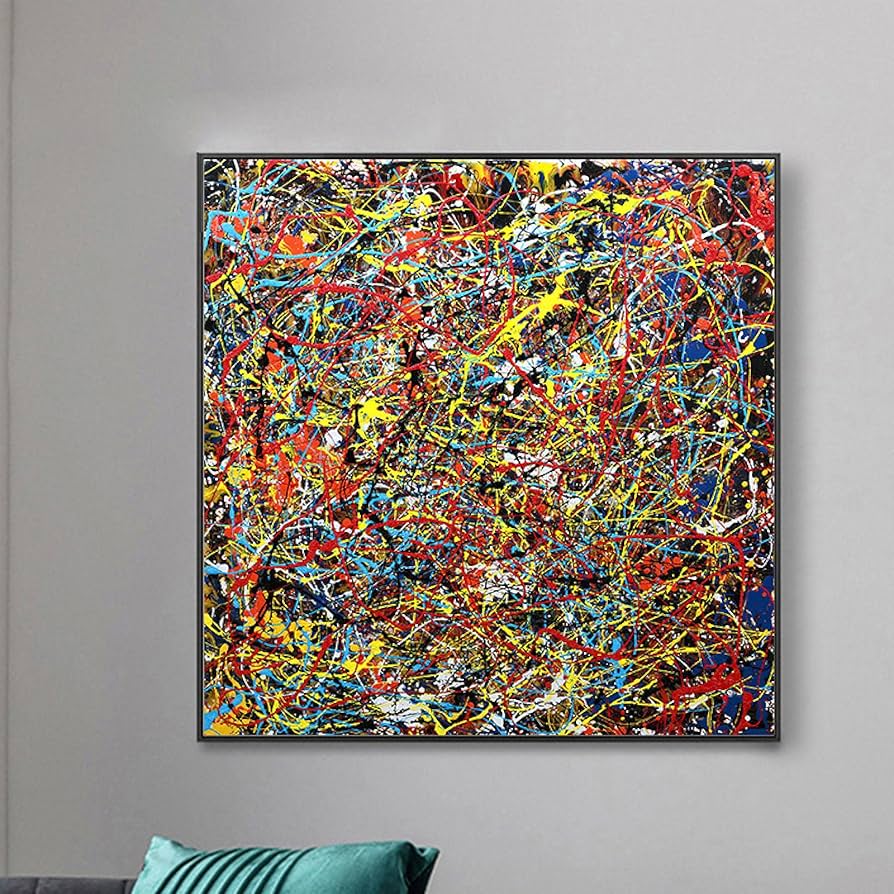 Amazon.co.jp: 有名なウォール アート。ジャクソン・ポロックの