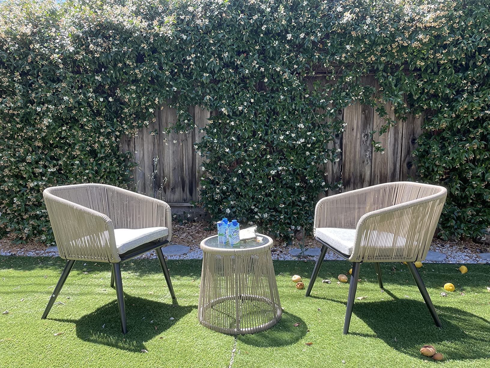 50/mo Finance EAST OAK Patio Furniture Set 3Piece, Outdoor