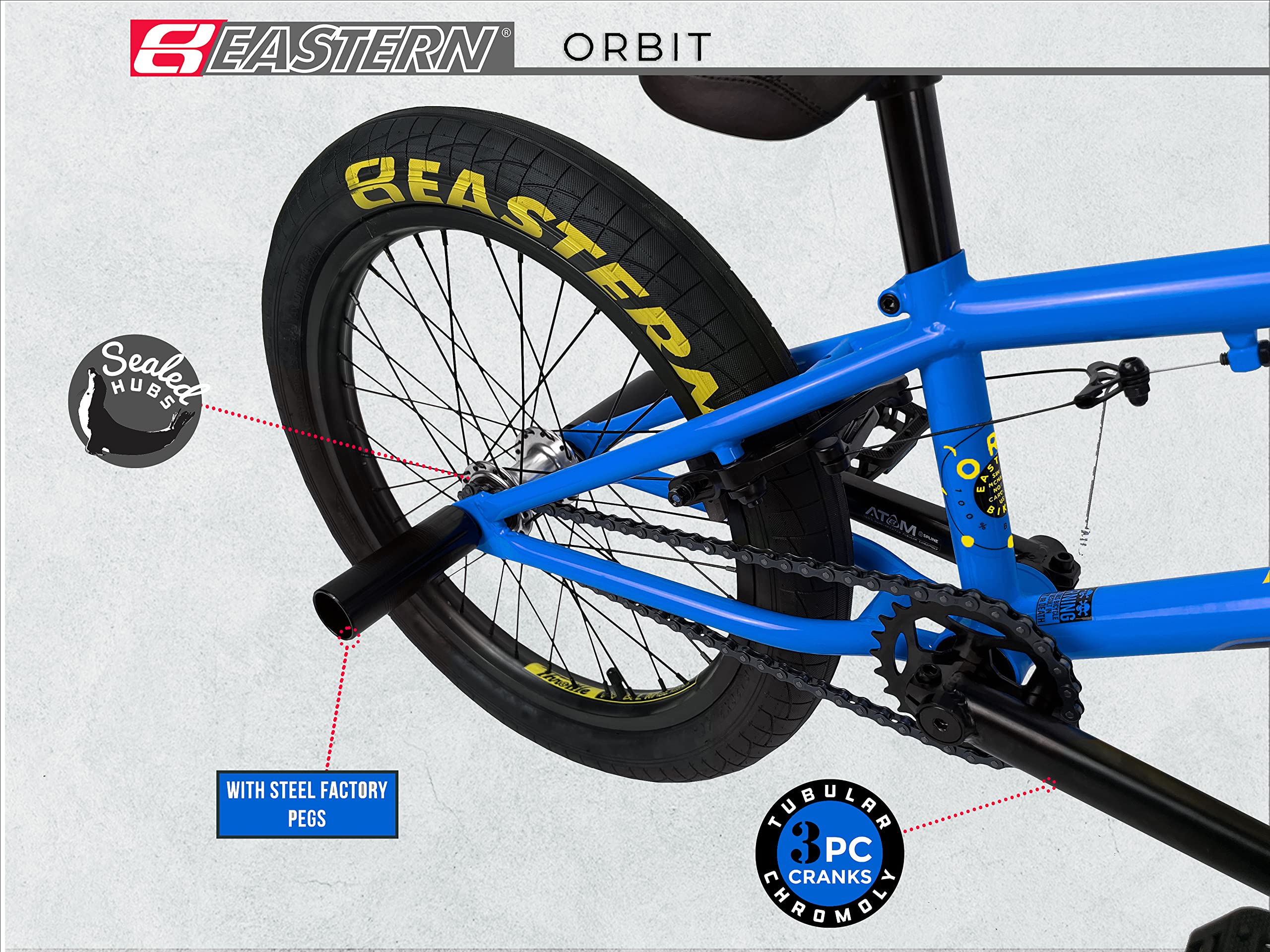 Eastern Bikes Eastern BMX Bikes - Orbit Model 20 Inch Bike. Lightweight Freestyle Bike Designed by Professional BMX Riders at (Blue)