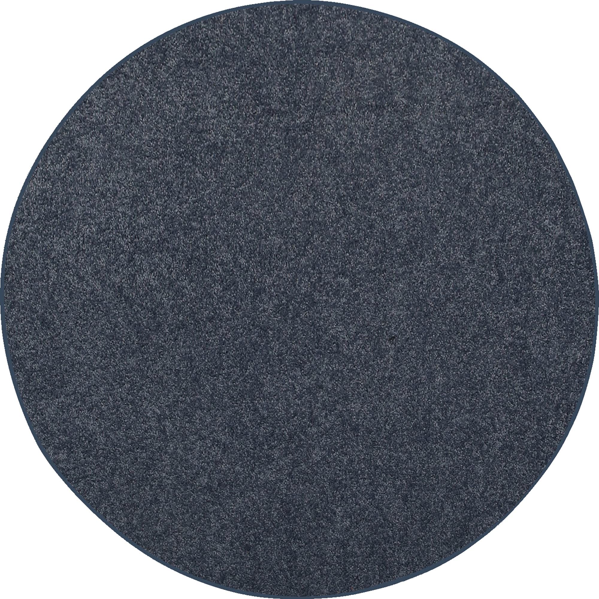 Bright House Solid Color Area Rug Petrol Blue - 2' Round