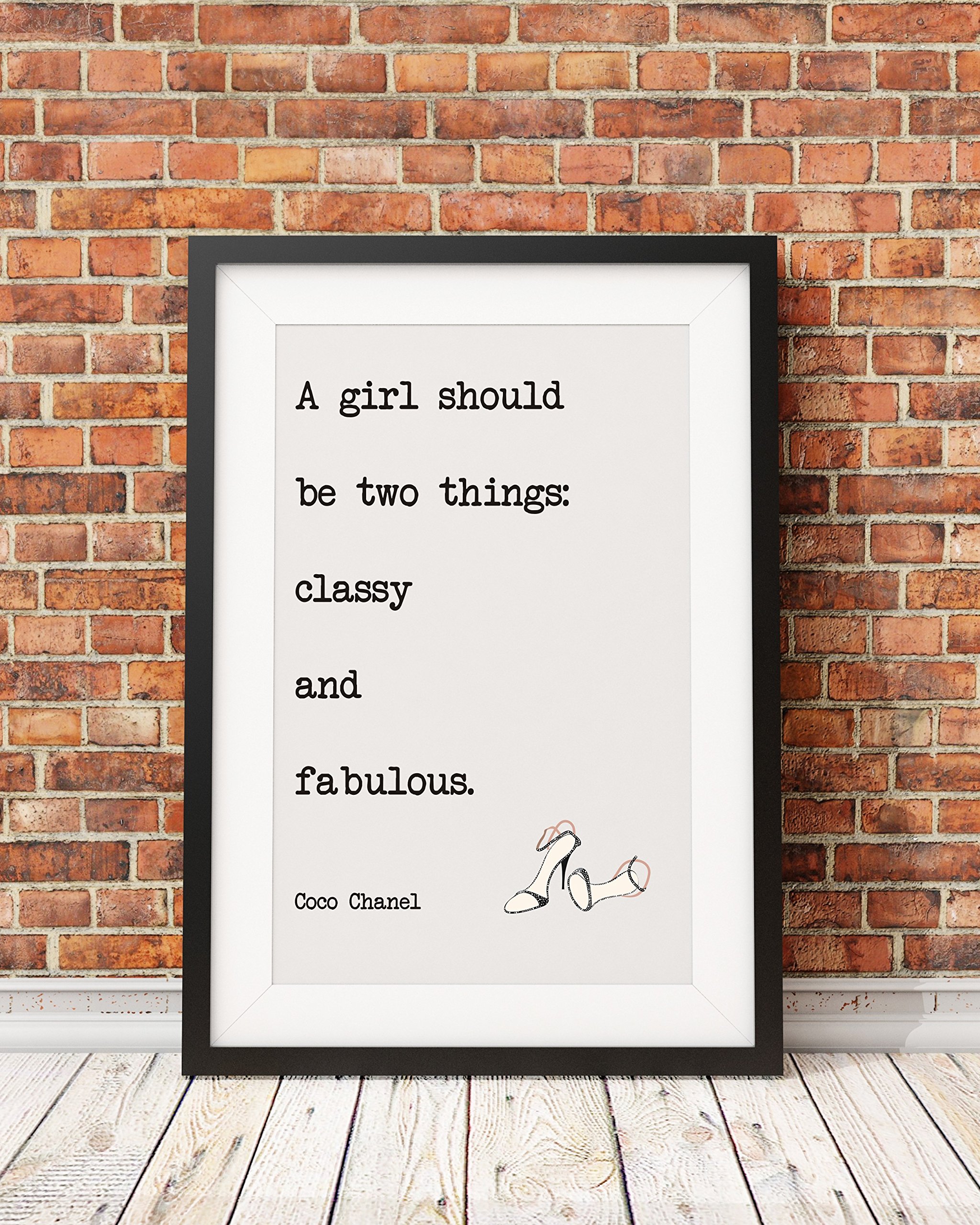 Print Galore Inspirational Quote Coco Chanel A4 PO58