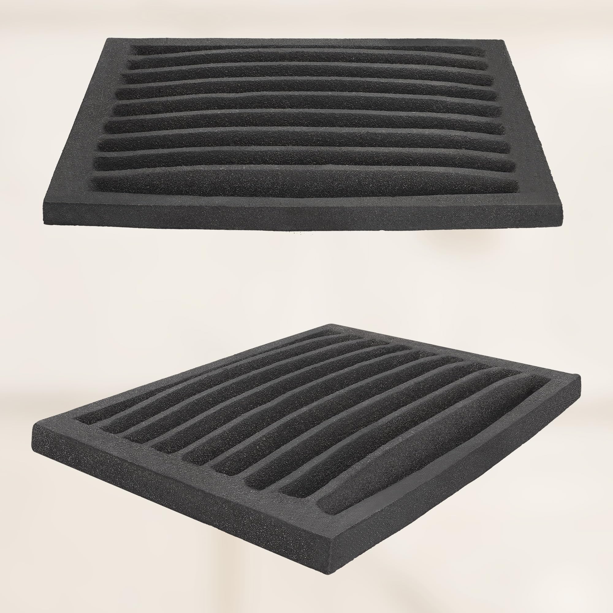 KOTARBAU® Griglia per Camino a legna 30 x 20,5 cm Forno griglia in ghisa per camino griglia stufa legna griglie cenere