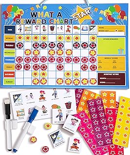 Jaques of London Reward Charts for Children | Magnetic Star Chart | Reusable Reward Chart for Toddlers | Since 1795 (Star Chart)
