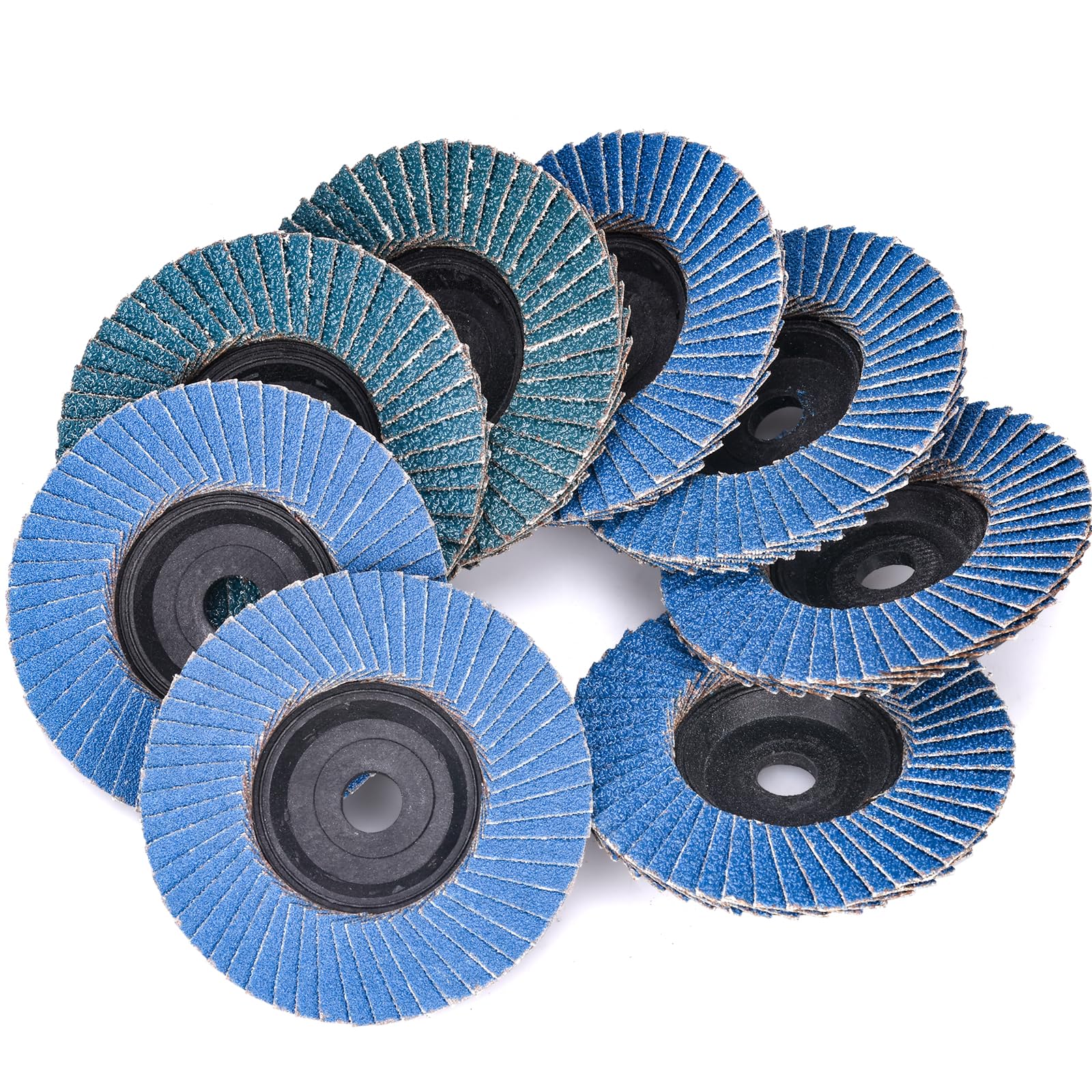 8 sztuk tarcz wachlarzowych ø 76 mm x 10 mm krążki szlifierskie talerze szlifierskie 40 60 80 120 ziarnistość zestaw krążków lamelowych do szlifierki kątowej maszyny polerskiej