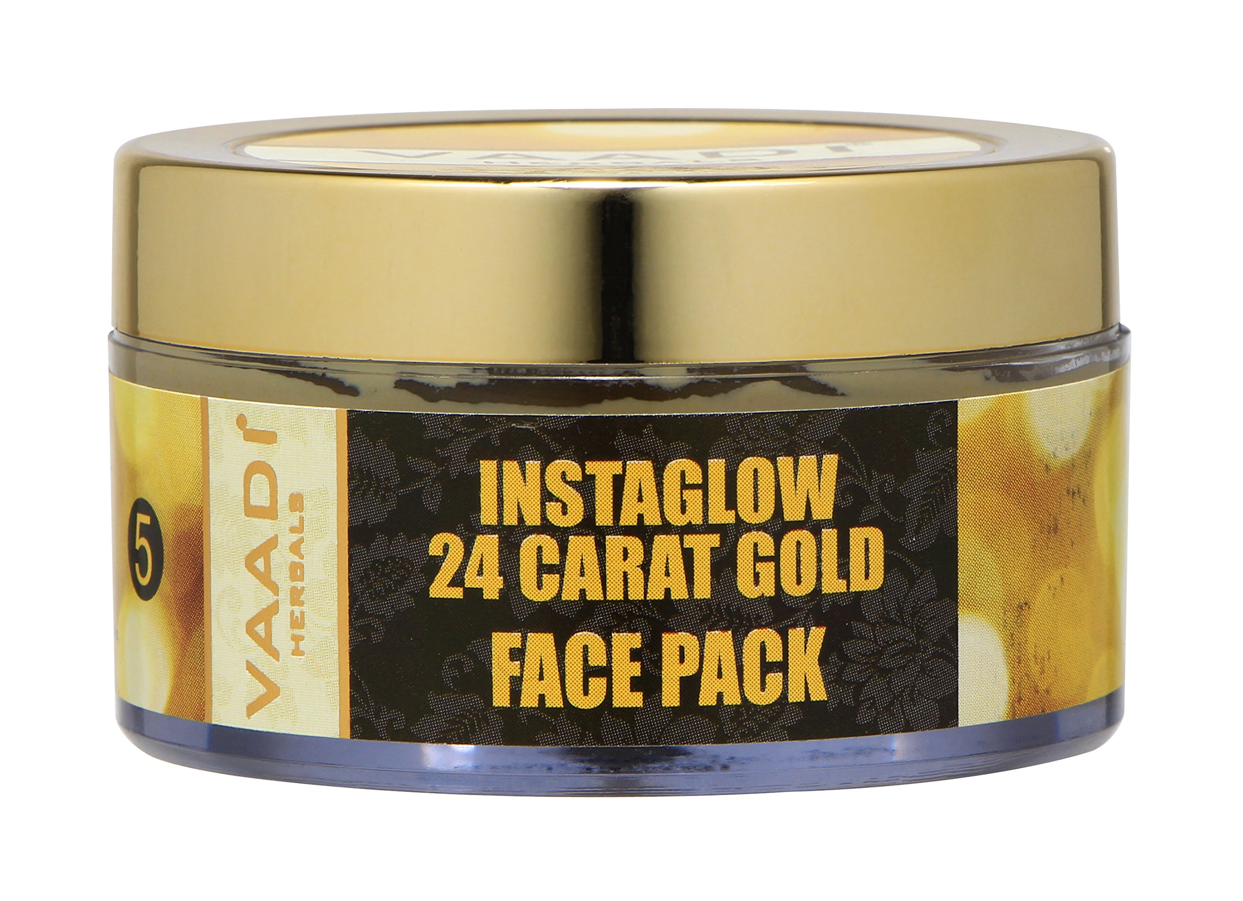 24 Carat Gold Face Pack, Vitamin E and Lemon Peel, 70g