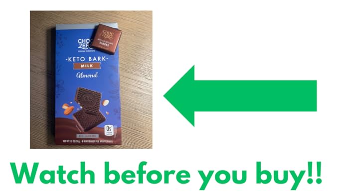 Amazon.com : ChocZero Dark Chocolate Orange Squares, Vegan