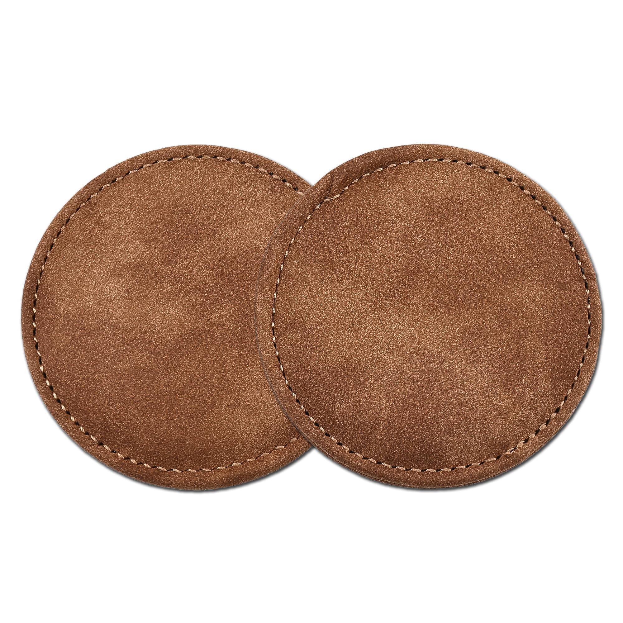 AuMoHallCar Coasters for Cup Holder Universal Car Cup Holder Coasters Anti Slip Suede Car Drink Cup Mat Car Interior Accessories, Brown