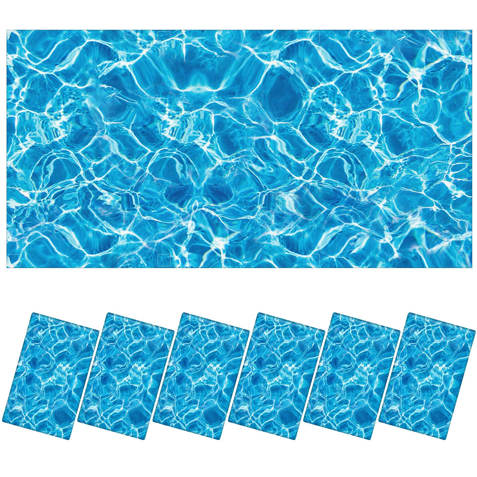 6 Pcs Fluorescent Light Covers Ceiling Lights, 48 Magnets,Ripple
