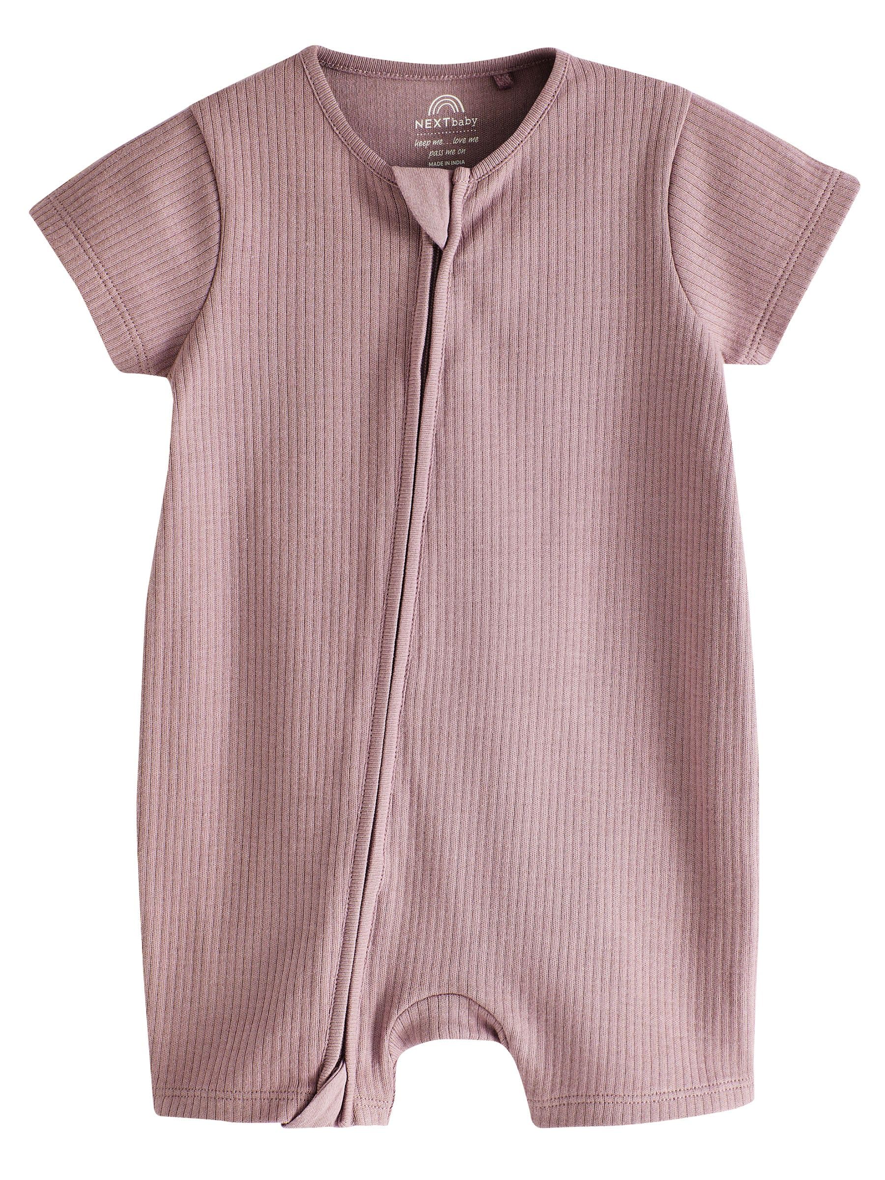 NEXT Noworodki unisex Zestaw 3 pajacyków niemowlęcych z dwukierunkowym suwakiem
