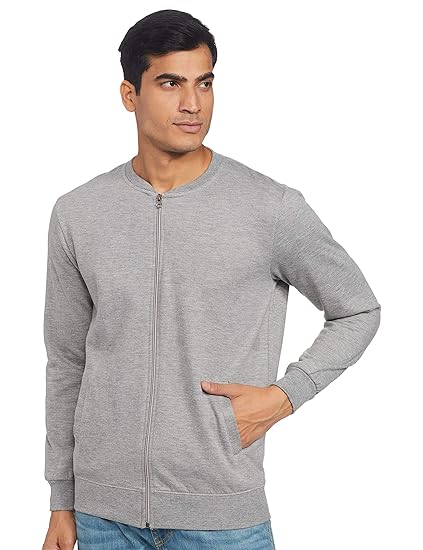Men Front Zipper Full Sleeve Sweatshirt