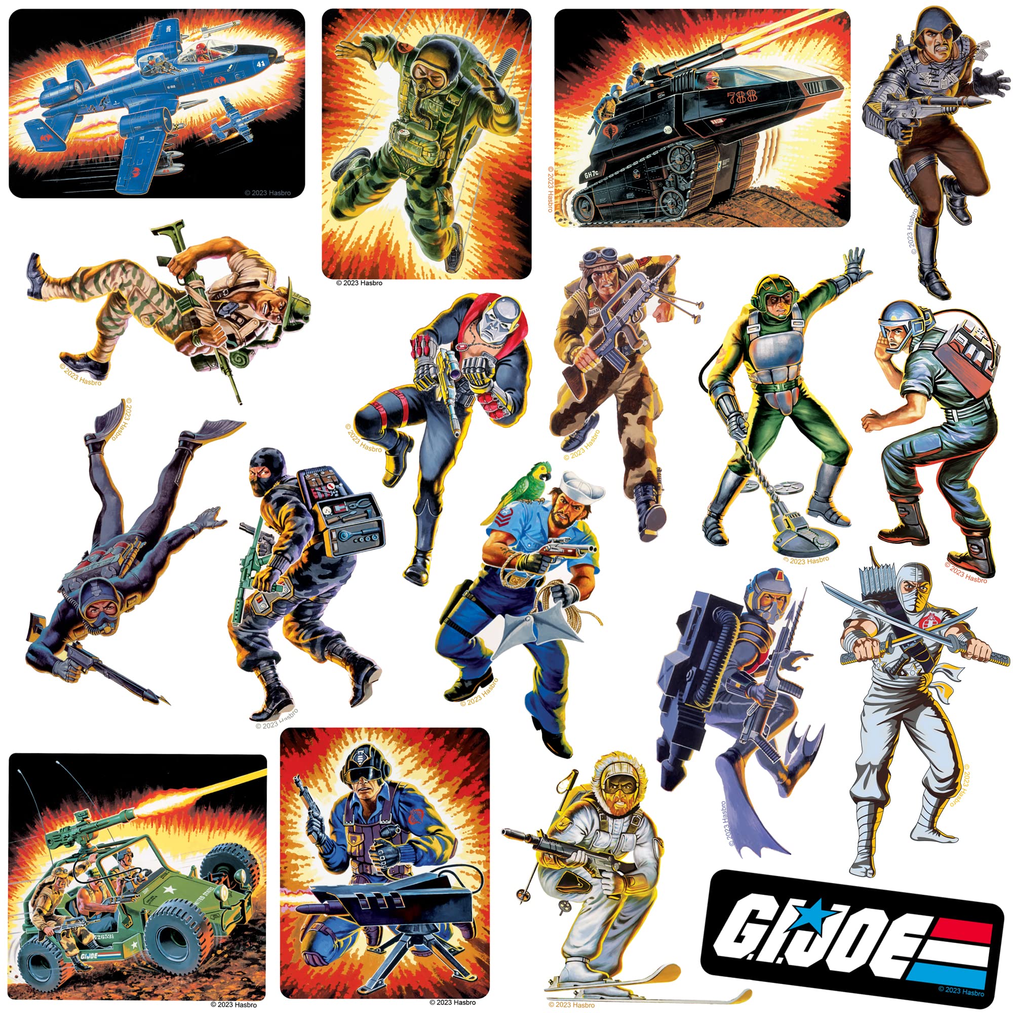 Amazon.com: G.I. Joe Retro 50ct Vinyl Large Deluxe Stickers