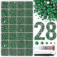 Vista 20 de 24000 piezas de diamantes de imitación de resina para embellecer con pegamento para joyería B7000, diamantes de imitación multicolor de 3 mm