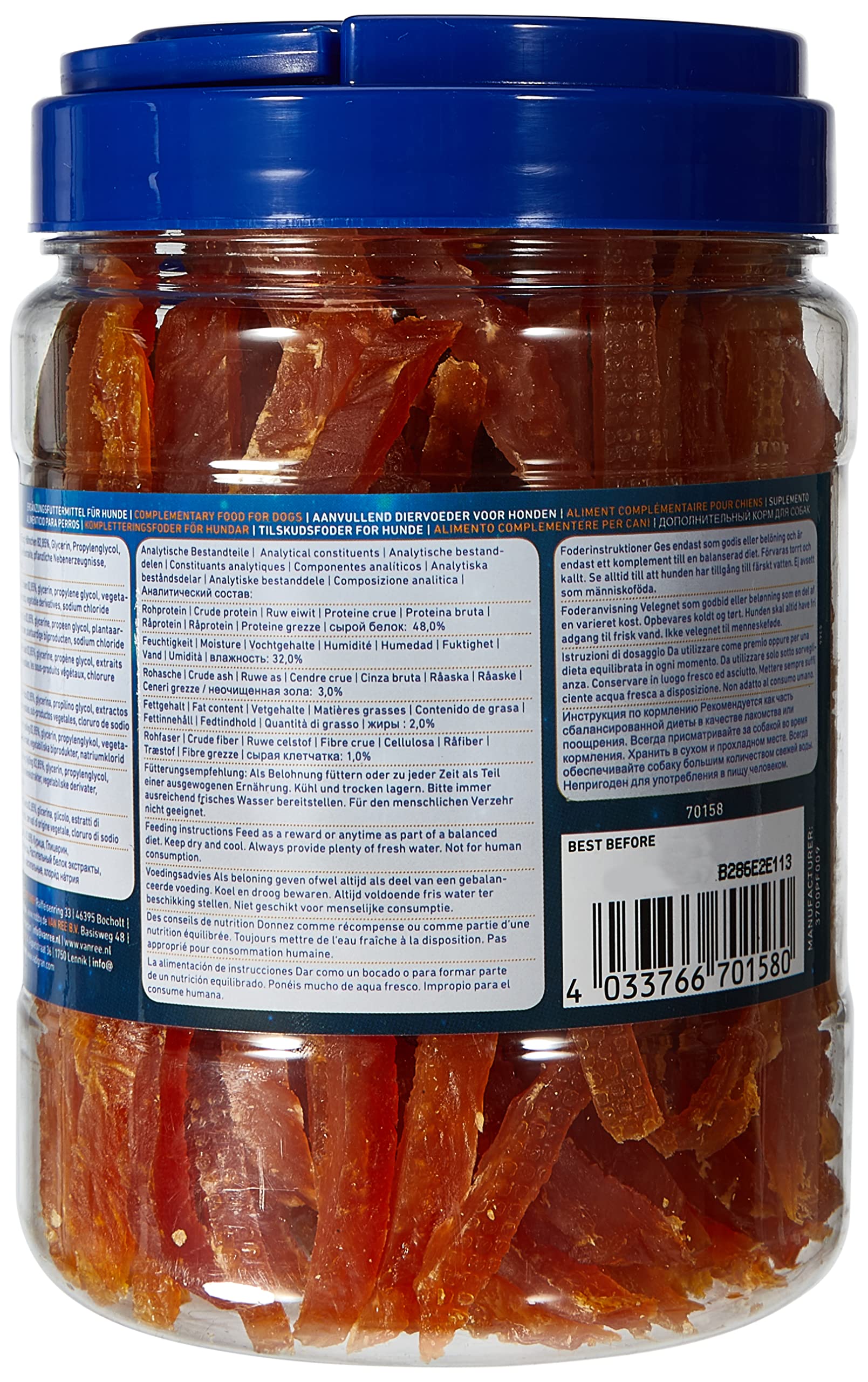 Nobby StarSnack - Tira de Pollo Suave, 450 g (Paquete de 2)