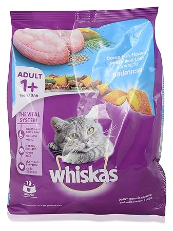 Whiskas Pocket Cat Food - Ocean Fish, 480g Pouch