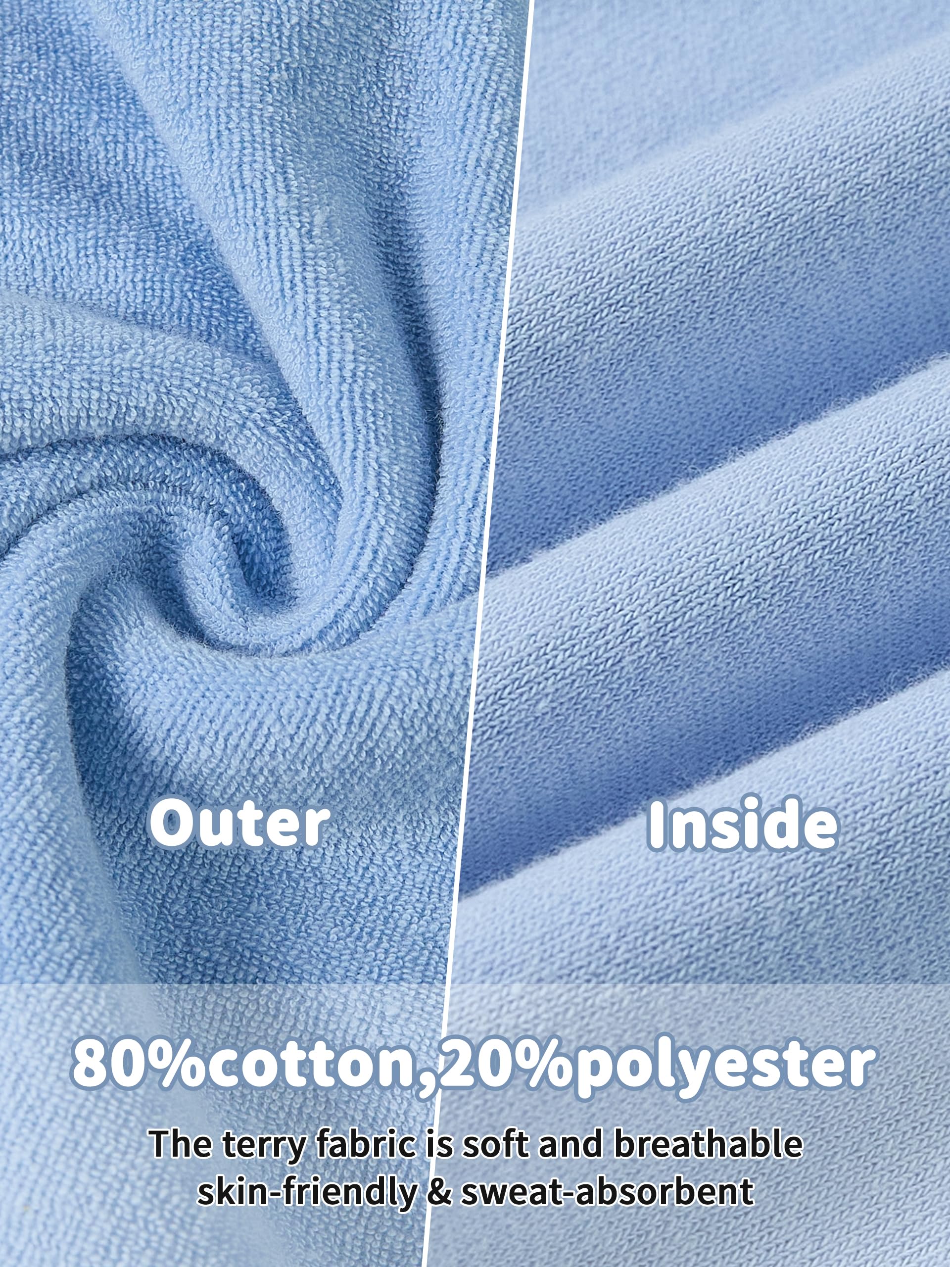 Volunboy Completo Bambino in Tessuto Spugna, Camicia con Collo Gabbiano e Pantaloncini con Vita Elastica per Spiaggia e Tempo