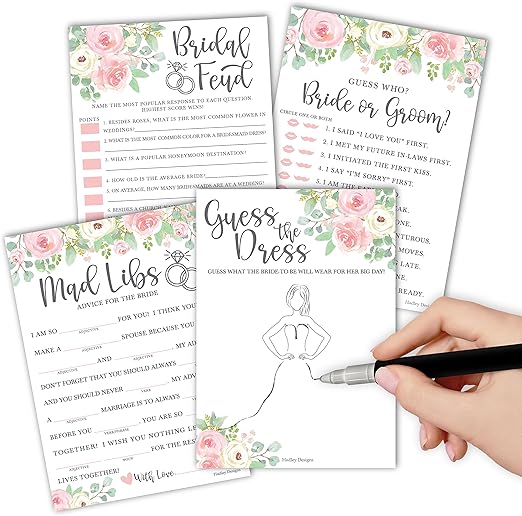 40 Floral Funny Bridal Shower Games 20 Guests Wedding