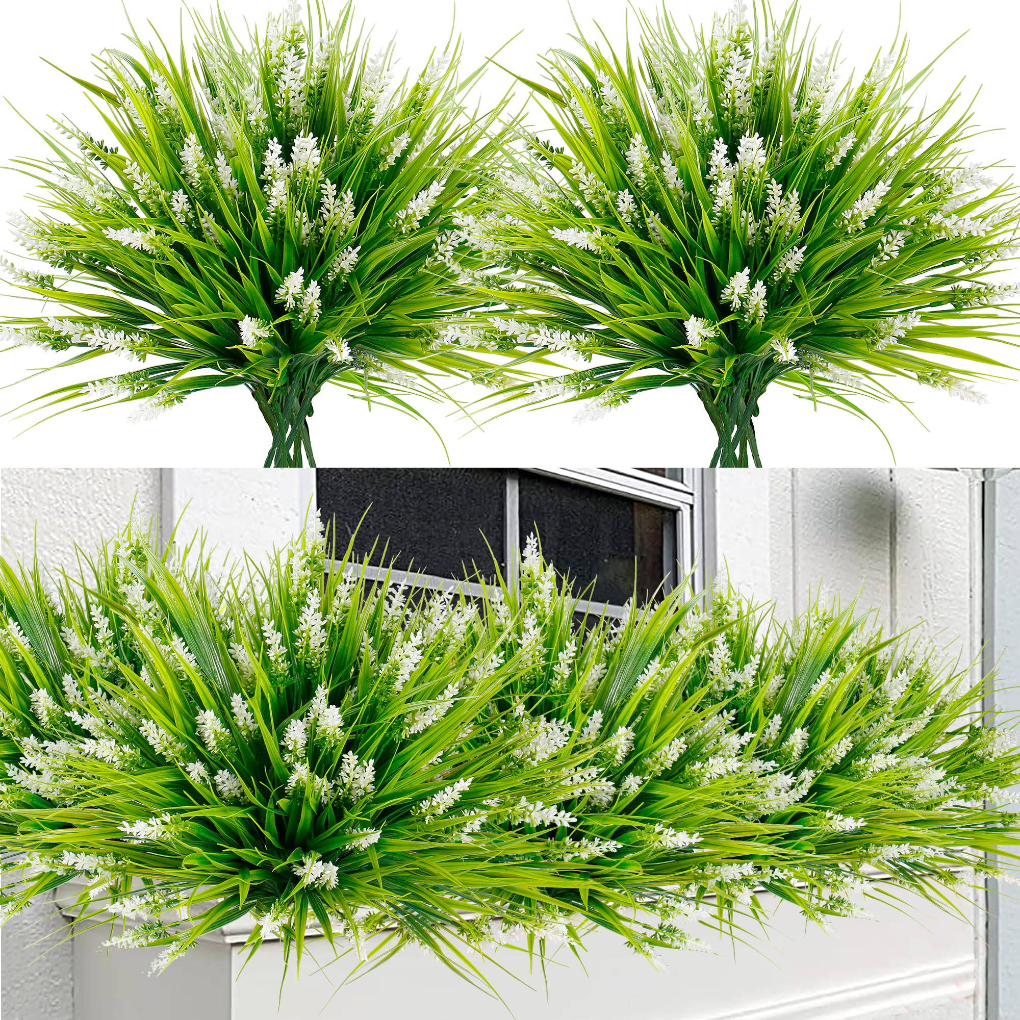 Sggvecsy Artificial Plants White Flowers
