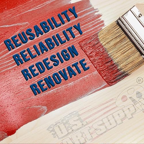 Miniatura 6 de US Art Supply - 20 unidades de pinceles para pintar con pintura, barniz, cola, yeso, varios tamaños