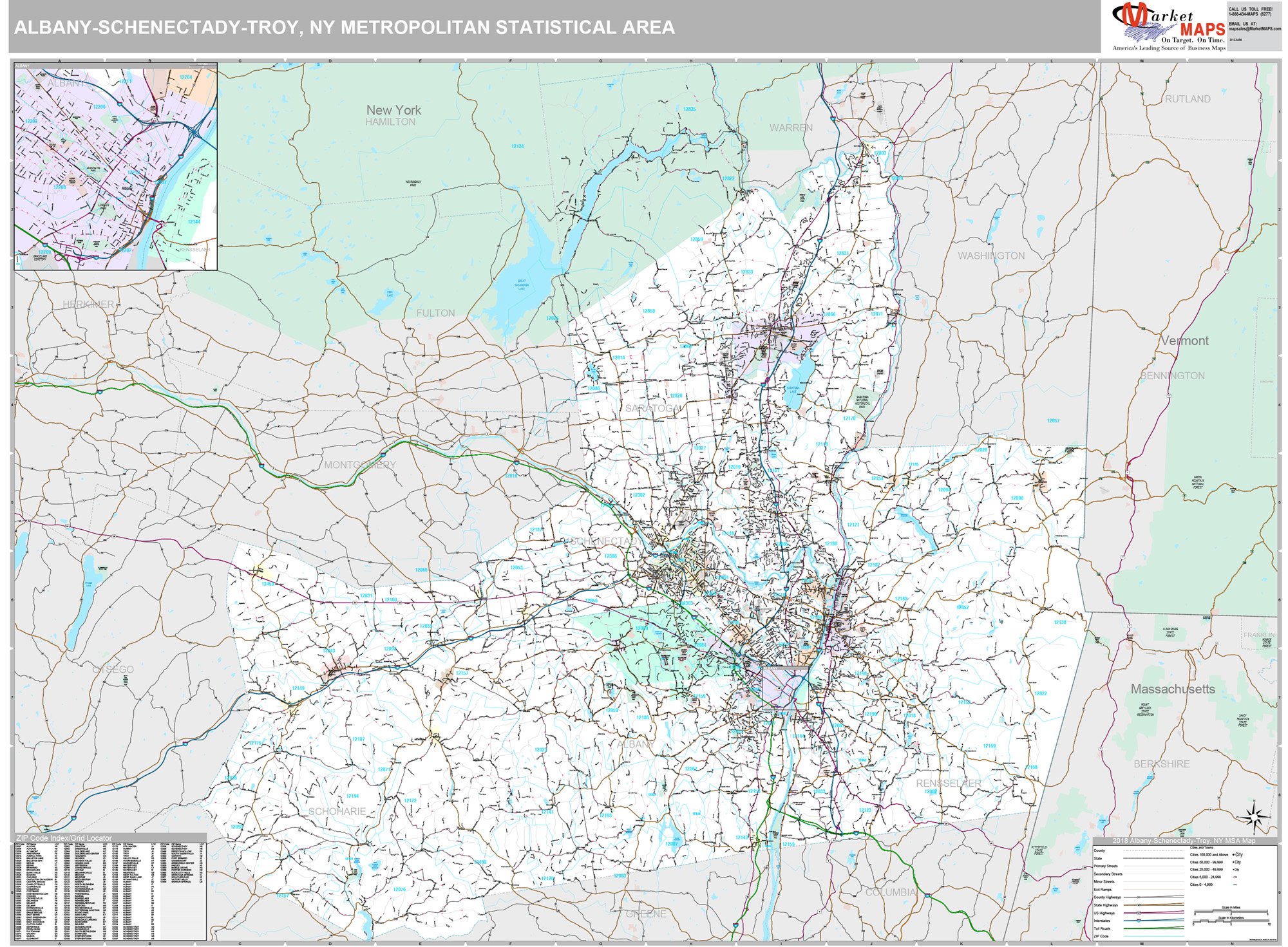 Zip Codes Map With Troy