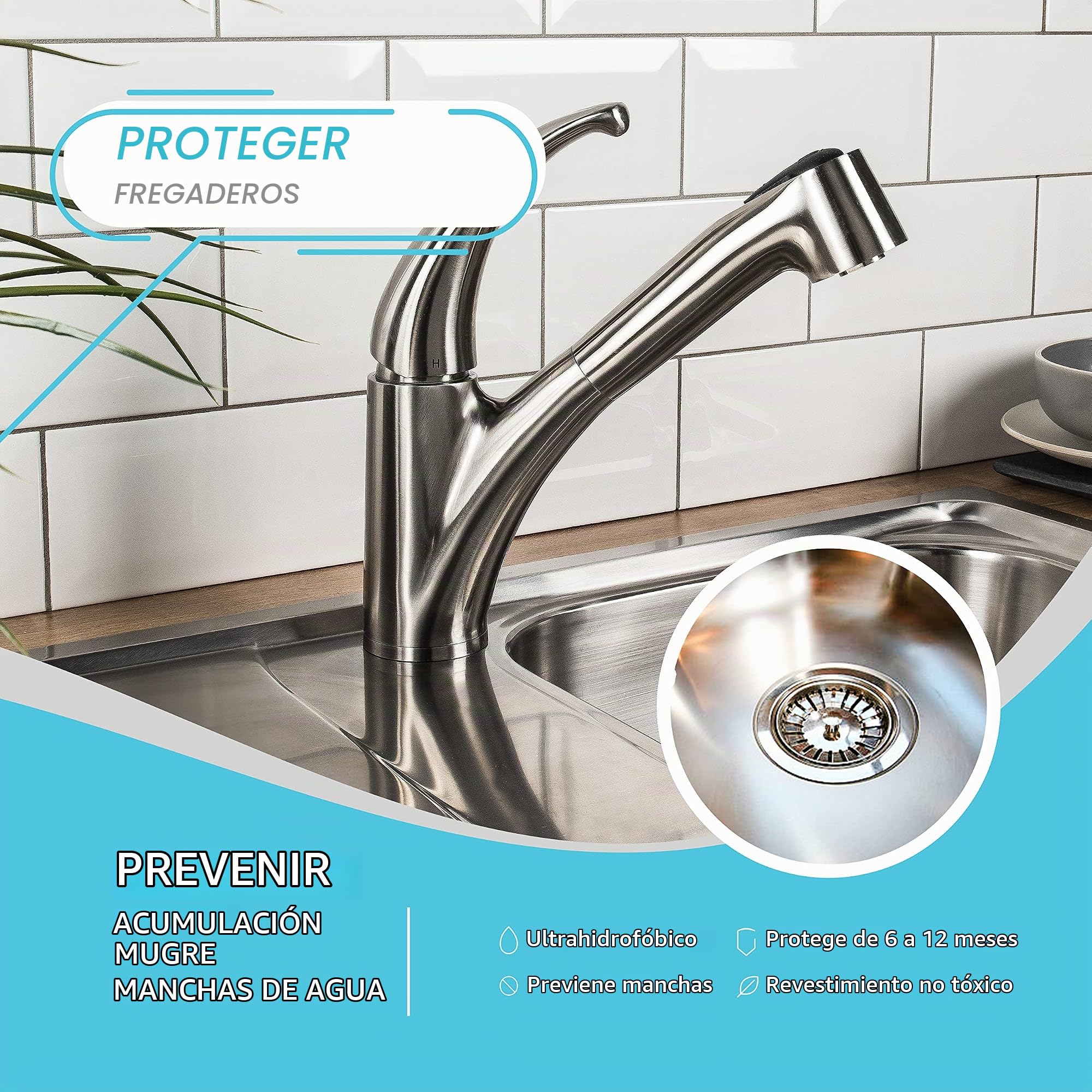 Lifeproof Kit de pulverización de revestimiento de cerámica: brilla, sella y protege las superficies de cocina y baño, repele las manchas y la mugre
