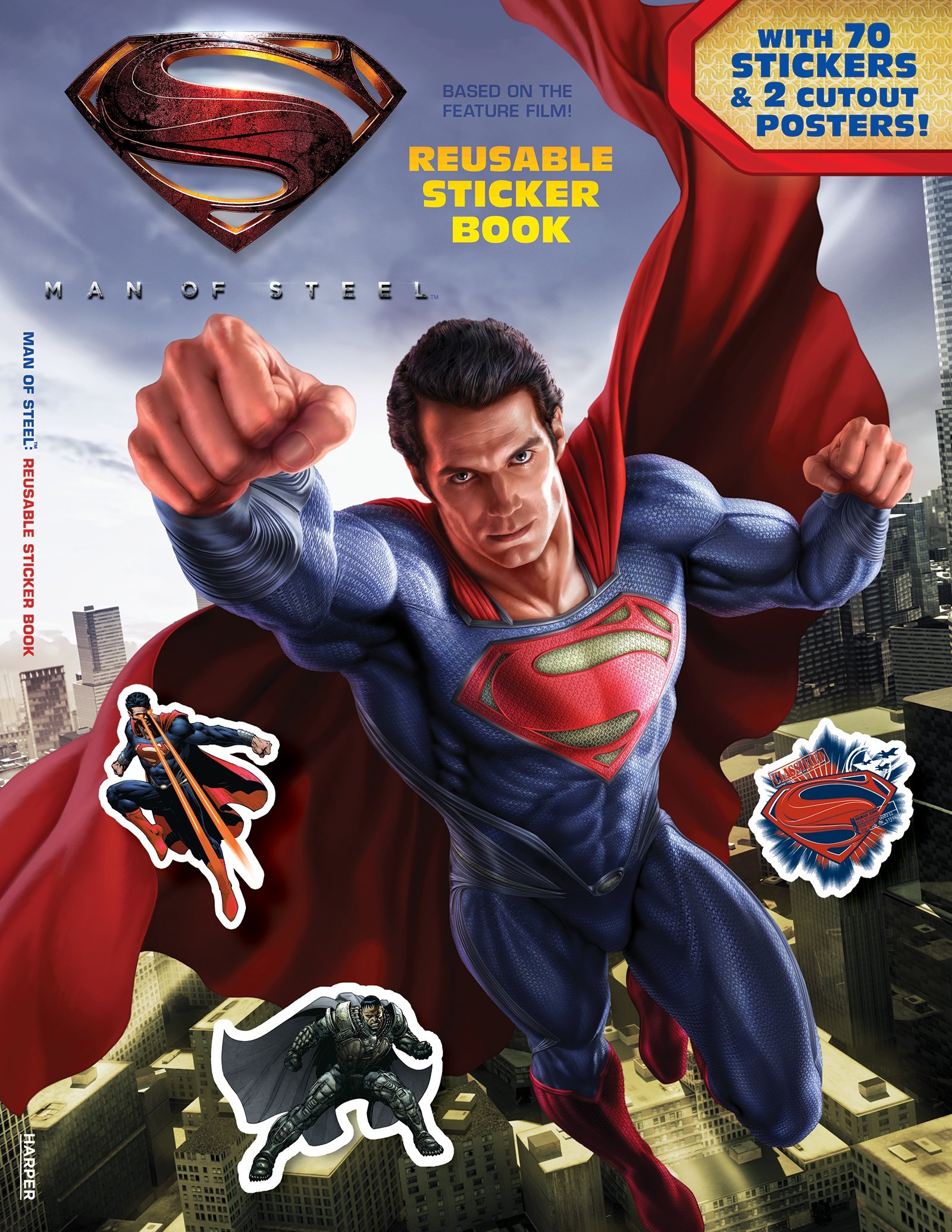 Man of Steel: Reusable Sticker Book