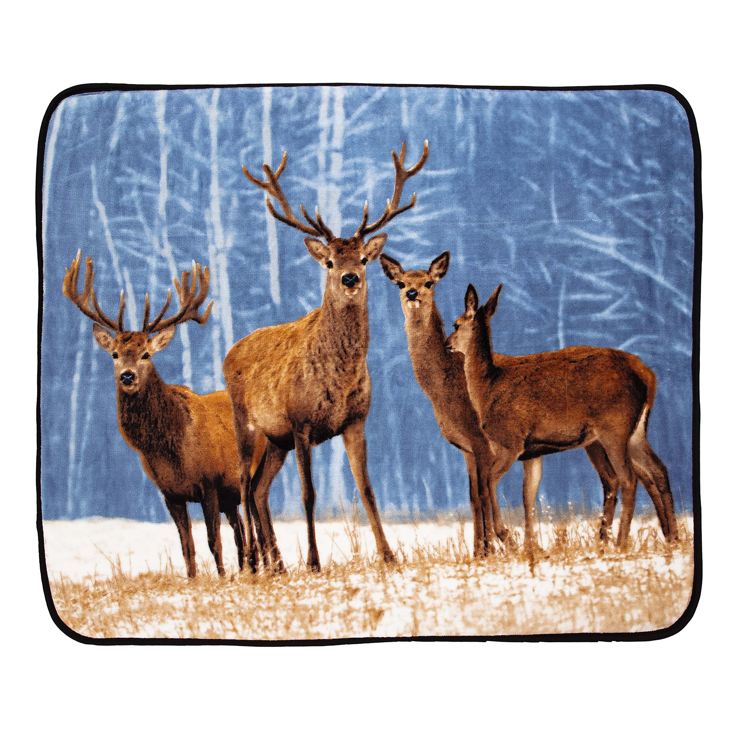 Northwest Cold Snap Oversized Raschel Throw Blanket, 60" x 80"