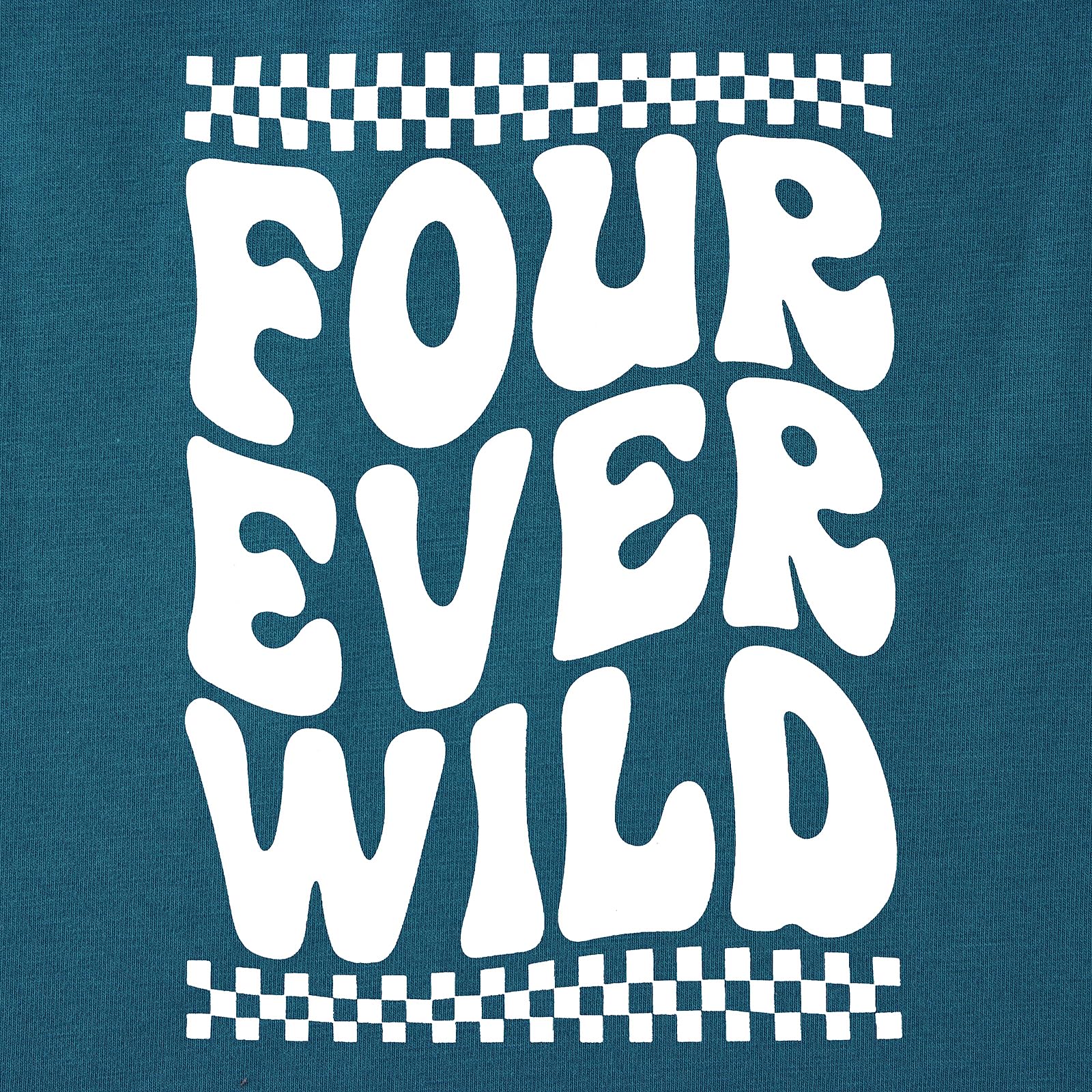 4° compleanno ragazzo t-shirt Four Ever WILD stampa maglietta quarto compleanno maglietta per ragazzi bambini maglietta estiva a maniche corte top quattro anni annuncio abiti