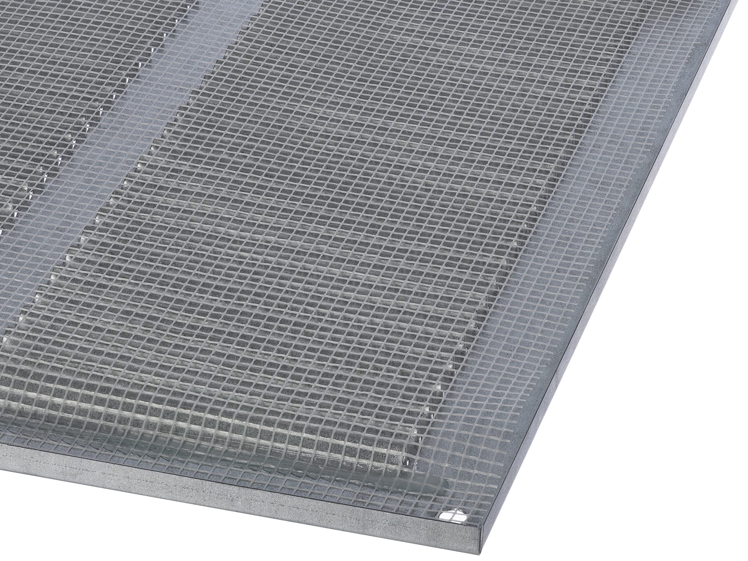 Grille de ventilation en métal galvanisé 500 x 300 mm avec protection contre les insectes - Grille pour aération - Grille d’évacuation
