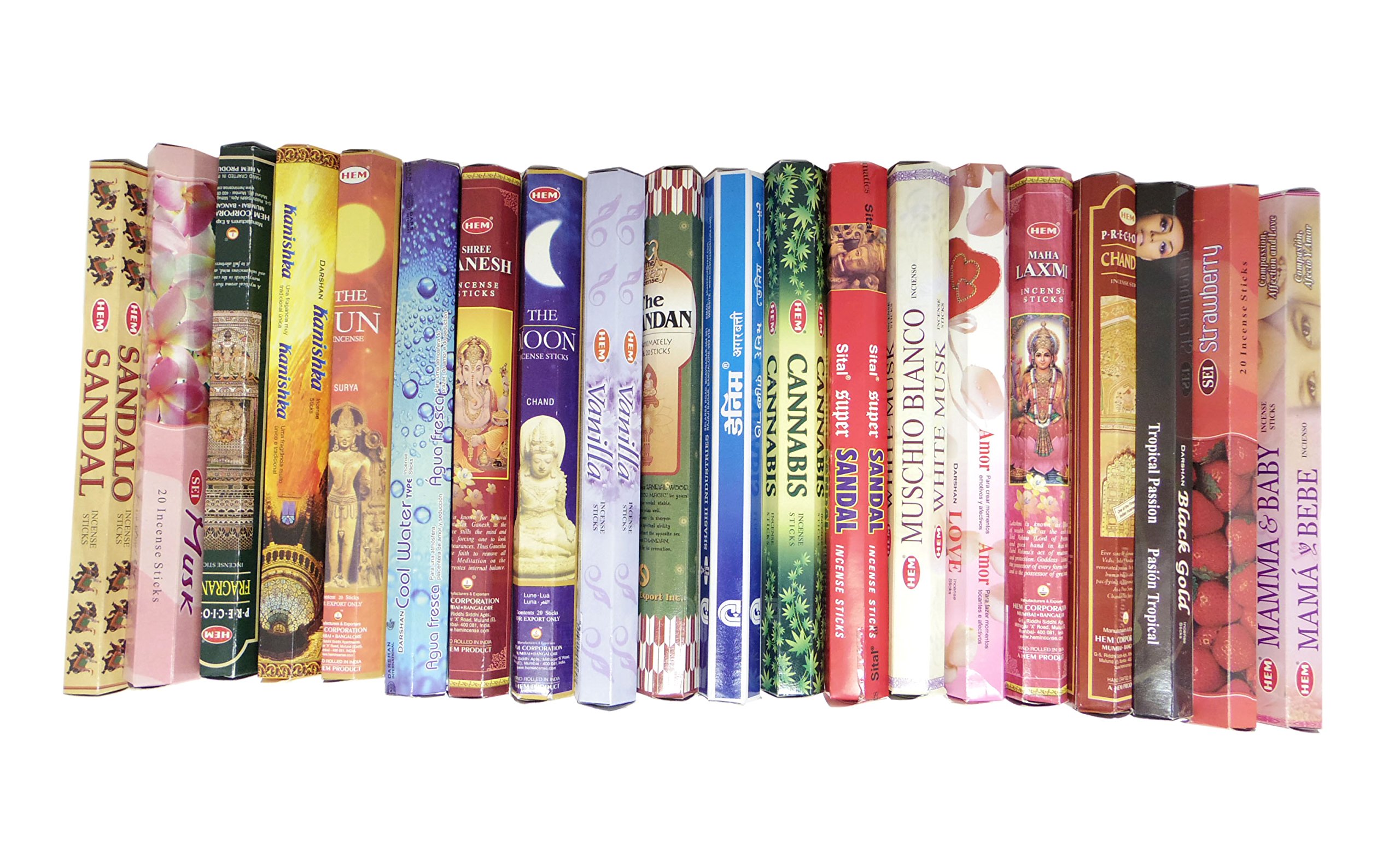 Hexagon Incense Assorted 20-Box Set